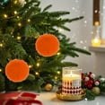 thumbnail image 5 of Summercome 12 Pcs Furry Christmas Ball Ornaments for Xmas Tree Christmas Hanging Decorations Soft Faux Fur Pom Pom Ball Ornaments for Party Supplies Fireplace Mantel Home Wall Decor, Orange, 5 of 7
