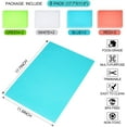 thumbnail image 2 of 16 Pcs Refrigerator Liners Mats Washable, Refrigerator Mats Liner Waterproof Oilproof, Fridge Liners for Shelves, Cover Pads for Freezer Glass Shelf Cupboard Cabinet Drawer (4 Color Mixed), 2 of 9