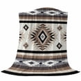thumbnail image 6 of Brown Boho Blanket Soft Cozy Warm Throw Blanket for Couch, Plush Fuzzy Flannel Fleece Blankets for Sofa, Southwestern Ethnic Aztec Retro Geometric Bed Blankets Lightweight Gifts for Women, 40"x50", 6 of 9