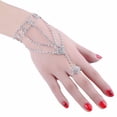 thumbnail image 4 of Anillo de cadena de novia coreana, un gran accesorio de diamantes de imitación, joyería de boda para el escenario, cadena de mano en la espalda, 4 of 4