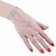 thumbnail image 5 of Anillo de cadena de novia coreana, un gran accesorio de diamantes de imitación, joyería de boda para el escenario, cadena de mano en la espalda, 5 of 5