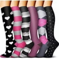 thumbnail image 3 of Combinación de patrones de calcetines deportivos de fitness para hombres y mujeres con medias de presión, 3 of 5