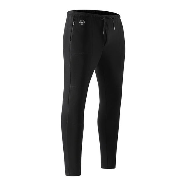 Gibobby pantalones Pantalones calefactables para mujer con diseño de luces, pantalones calefactores cálidos sin batería incluida(Negro, XXXXL)