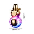 thumbnail image 3 of Nsxcdh Gourd Transparent Torch Lighter Color LED Light Refillable Windproof Adjustable Flame Compact Gift Portable, 3 of 5