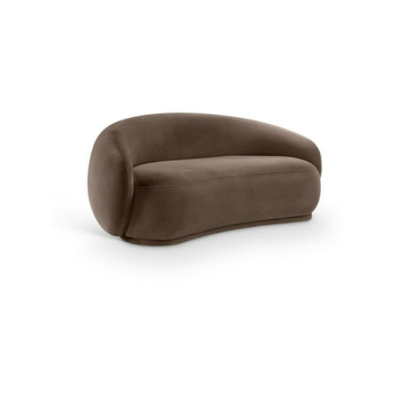 Meridian Furniture Emery Brown Velvet Loveseat