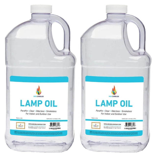 Aceite para Lámparas de Parafina The Dreidel Company 3,78 L (1 Galón) - Paquete de 2