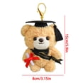 thumbnail image 3 of Iumwxz Graduation Bear Keychain Plush Figure Graduating Cap Mini Teddy Soft Keepsake Bag Clip Durable, for Commemorating Gift for Students Grads Teachers or Decorative Display, 3 of 9