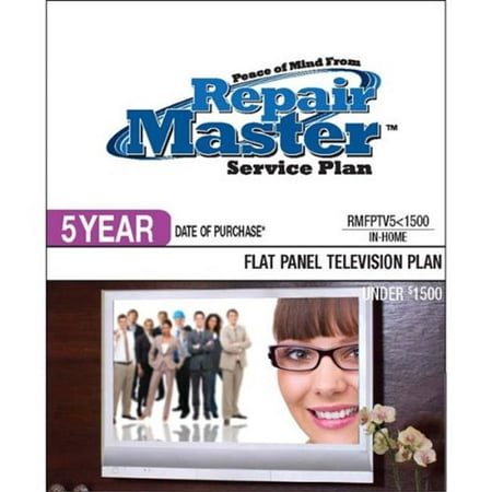 Repair Master RMFPTV5 1500 5-Yr Date of Purchase Flat Panel TV Plan - Under (Best Dac Under 1500)