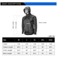 thumbnail image 4 of Fawoonu Unisex Waterproof Cycling Jacket with Reflective Elements for Outdoor Sports - YPY013 (XL), 4 of 6