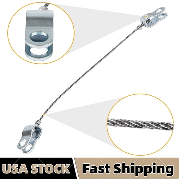 HUOEPU Replacement for Front Right Left Hand Side Hood Check Stainless Steel Cable Safety Catch Lock Line for Hummer H2 2003-2009 6.0L 6.2L, Replace 15146196