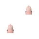 thumbnail image 3 of Sonducket portátil plegable de Color sólido para hombres y mujeres, bolsa con cremallera, senderismo, mochilero, viaje, botella de agua, bolso Rosado 2Conjunto, 3 of 6