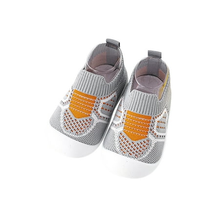 

Colisha Girls Sock Sneakers Slip On Walking Shoe Soft Sole Shoes Gym Anti-Slip Trainers Mesh Athletic Sneaker Gray 4.5C