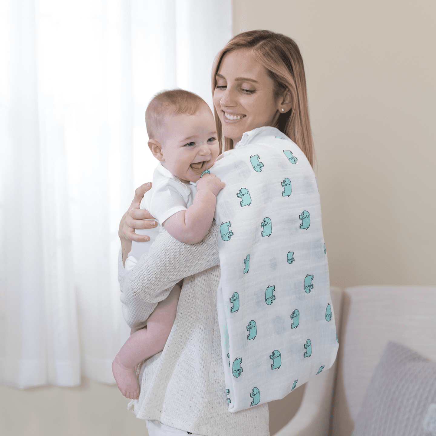 Muslin Swaddling Blankets - 4 pk - Jungle Jam