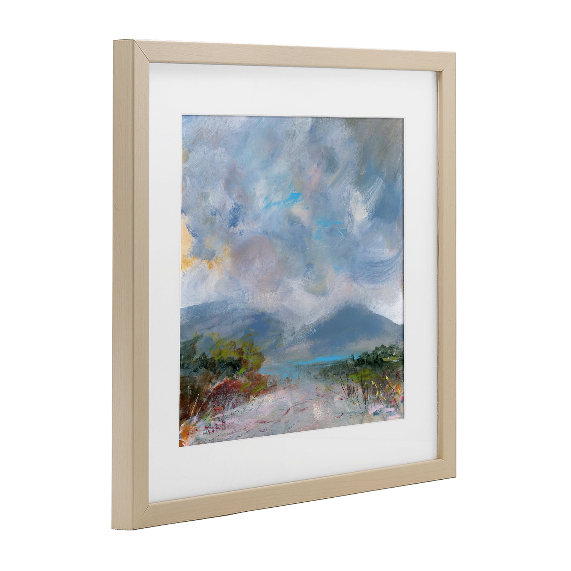 Stupell Industries Expressive Mountain Mists Birch Framed Print Under Glass, design by Leslie Birch
