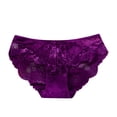 thumbnail image 1 of Gibobby Braguitas Slim Fit Ropa interior encaje para mujer Bragas hipster transpirables sexy Calzoncillos sin elásticos （Morado， XL), 1 of 4