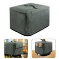 thumbnail image 4 of MYG Nylon Air Fryer Cover Waterproof Protective Dust Cover for Small Kitchen Appliances Toaster Coffee Machine Blender with 2 Storage Pockets Grey 13.58*10.43*11.41 in, 4 of 7