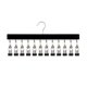 thumbnail image 1 of Percha para pantalones con 12 pinzas, organizador de armario que ahorra espacio, sin dejar rastro, con pinzas metálicas para pantalones de yoga, leggings, vaqueros y faldas., 1 of 8