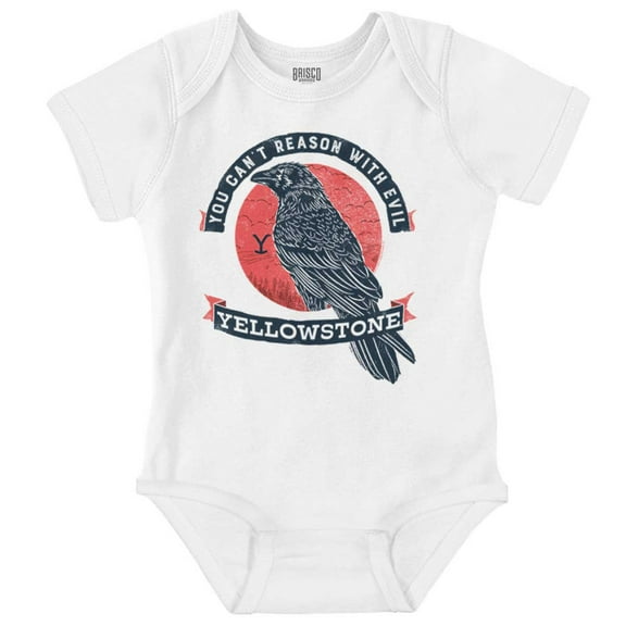 Yellowstone Can't Reason with Evil Romper Boys or Girls Infant Baby Brisco Brands NB