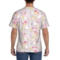 thumbnail image 3 of Vsdgher Cartoon Rabbit And Butterfly Print Men's Dry Fit Mesh Athletic Shirts Moisture Wicking Tennis T-Shirt Tops, 3 of 9