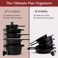 thumbnail image 2 of Cuisinel Pots and Pans Organizer 15" Heavy Duty Skillet Rack 2-Tier Pot Rack & Cooking Utensil Bar, 2 of 6