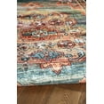 thumbnail image 5 of Linon Eisel Washable Area Rug Collection, Teal and Orange, 3' x 5', 5 of 6