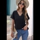 thumbnail image 5 of Camisetas Sin Mangas para Mujer, Blusa de Encaje de Corta con Cuello en V, Chaleco Informal, Camisola de Verano, Camisas Negras S, 5 of 6