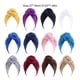 thumbnail image 4 of Turbante Sonducket de 2 capas hiyab elástico color sólido, 4 of 6