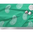 thumbnail image 3 of Soimoi Satin Silk Fabric Paisley Block Printed Craft Fabric by The Yard 42 Inch Wide, 3 of 3