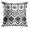 thumbnail image 1 of RYLABLUE Geometric Black and White Hand Drawn Tribal Ethnic Aztec Throw Pillowcase Cushion Case Cover, 1 of 1