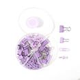 thumbnail image 2 of Colored Office Clips Set, Paper Clips Binder Clips Assorted Multifunction Push Pins Sets with Box for Office School Document, 2 of 7