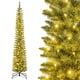 thumbnail image 1 of Árbol de Navidad tipo lápiz preiluminado Costway 210 cm 200 luces LED 499 puntas de ramas, 1 of 4