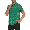thumbnail image 4 of LRD Men's Novelty Casual Button Down Shirt Short Sleeve Hawaiian Dress Shirts Tee Off Tigers - S, 4 of 6