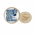 thumbnail image 1 of Energy Sports Music Vitality Sounds Round Metal Golden Pin Brooch Clip, 1 of 3