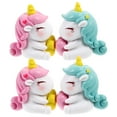 thumbnail image 5 of WEAVILUX 4Pcs Assorted Color Tiny Resin Unicorn Figurines for Table and Garden, 5 of 7