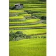 thumbnail image 2 of Flaherty, Dennis 11x14 White Modern Wood Framed Museum Art Print Titled - Japan, Nara, Soni Plateau Rice terraces, 2 of 4