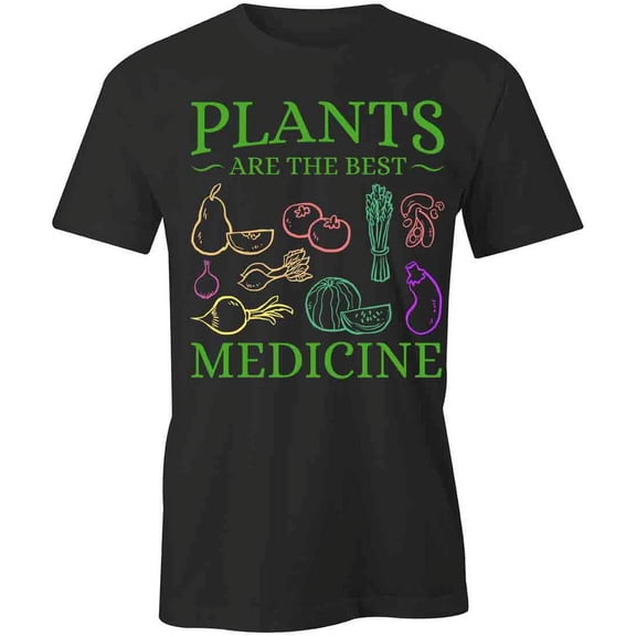The Best Medicine T-Shirt | Cute Vegetarian Black Tee Gift