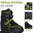 thumbnail image 2 of Patines en Linea rueda 70 mm Altera Ajustables Profesionales Mediano Verde, 2 of 6