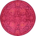 thumbnail image 2 of Rugs.com Fleur Collection Rug – 6' Round Red Medium-Pile Rug Perfect For Kitchens, Dining Rooms, 2 of 9