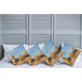 thumbnail image 6 of Ambesonne Cactus Throw Pillow Cover 4 Pack, Saguaros Boulders Sunset, 24", Pale Blue Pale Brown, 6 of 6