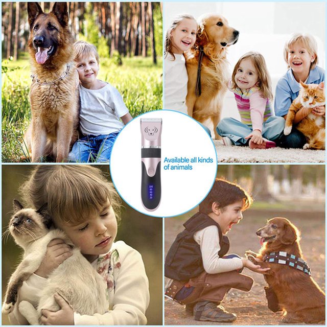 Cortapelos Profesional para Mascotas, s Desmontables Inalámbricas Guías de Peine, Cortapelos Silencioso para Perros, de Afeitadora, , Estilo A Baoblaze broche del pelo