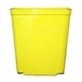 thumbnail image 2 of Square Orchid Pot - 6 Pack (5.5 Inch Jumbo, Yellow), 2 of 2