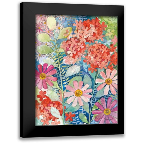 Lovell, Kathrine 12x14 Black Modern Framed Museum Art Print Titled - Summer Profusion III