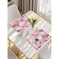 thumbnail image 5 of Pink Ombre Placemats Set of 8, Gradient Abstract Art Vintage Placemats for Dining Table, Place Mats for Kitchen Tabletop, Waterproof Wipeable Dining Table Mats Set, 5 of 9