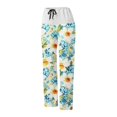 thumbnail image 4 of MKLEKYY Vestido deportivo para mujer, pantalones de yoga holgados con cintura alta y bolsillos, cintura elástica, estampados, pantalones largos informales, 4 of 4