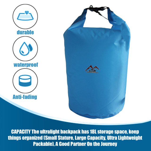 Sac Étanche Extérieur 10L Sac Étanche Flottant pour Équipement de Bateau Pêche Rafting Natation