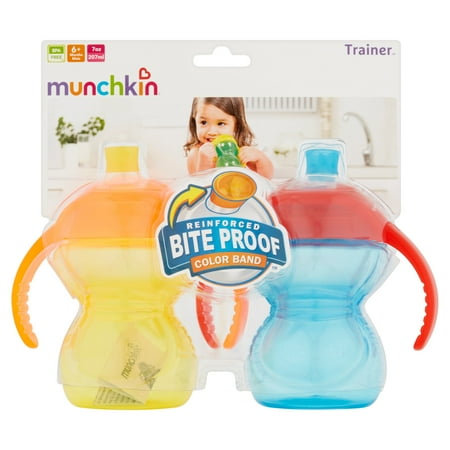 Munchkin Click-Lock Bite Proof Soft Spout Trainer Sippy Cup - 2 pack