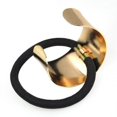 thumbnail image 1 of Gomas para el cabello con círculo de Metal Punk dorado, coleteros elásticos para el cabello, accesorios para el cabello, elásticos y lazos para el cabello, 1 of 4