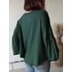 thumbnail image 3 of Sudadera de mujer de manga larga, tops oversize, jersey holgado con cuello en V, 3 of 4