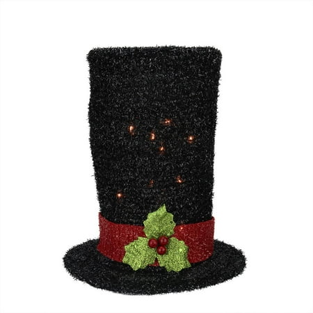 9 quot lighted black tinsel snowman top hat christmas tree 9 quot lighted black tinsel snowman top hat christmas tree