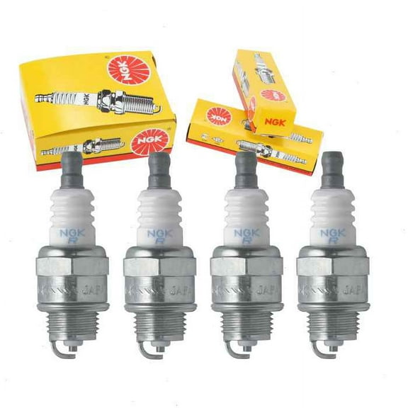 4 pc NGK 5113 Standard Spark Plugs for 09482-00261 13373-6774-6 160560-78010 47S 6007 77-319 77-324 801254 90793-20094 92070-2106 98073-54776 W9PR-U Ignition Wire Secondary